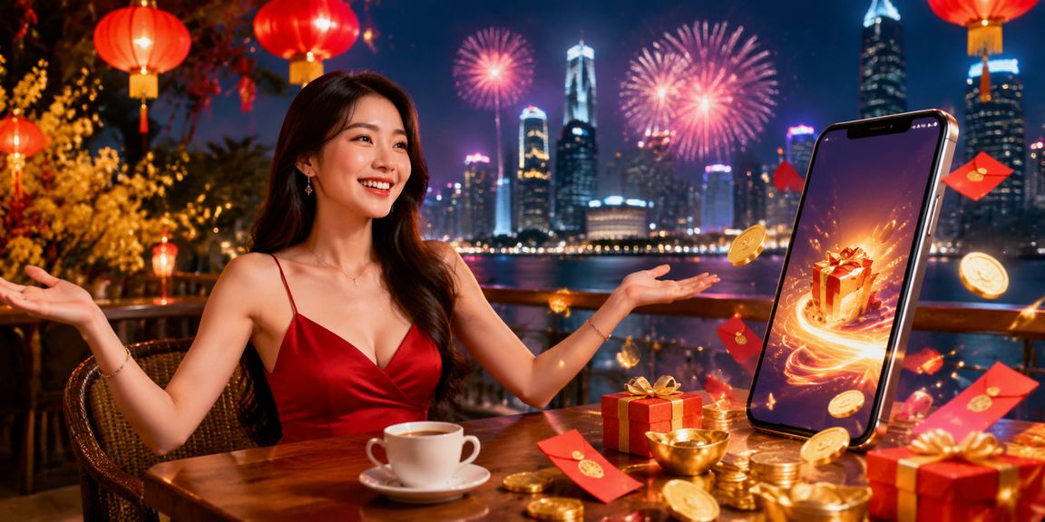 Không khí cà phê và lì xì đỏ may mắn tại TP.HCM